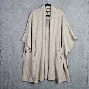 Eileen Fisher Kimono Cape Cardigan Yak Merino Blend Women's Size M/L NEW